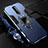 Silicone Matte Finish and Plastic Back Cover Case with Magnetic Finger Ring Stand R01 for Oppo R17 Pro