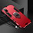 Silicone Matte Finish and Plastic Back Cover Case with Magnetic Finger Ring Stand R02 for Xiaomi Mi 11i 5G (2022)