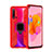 Silicone Matte Finish and Plastic Back Cover Case with Magnetic Finger Ring Stand R04 for Huawei P20 Lite (2019)