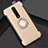 Silicone Matte Finish and Plastic Back Cover Case with Magnetic Finger Ring Stand R04 for Xiaomi Mi 9T