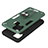 Silicone Matte Finish and Plastic Back Cover Case with Magnetic Finger Ring Stand S01 for Realme C15