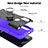 Silicone Matte Finish and Plastic Back Cover Case with Magnetic Finger Ring Stand S02 for Motorola Moto G Play (2023)