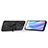 Silicone Matte Finish and Plastic Back Cover Case with Magnetic Finger Ring Stand S02 for Oppo Reno7 Pro 5G