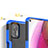 Silicone Matte Finish and Plastic Back Cover Case with Magnetic Finger Ring Stand S03 for Motorola Moto G Stylus (2021)