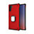 Silicone Matte Finish and Plastic Back Cover Case with Magnetic Finger Ring Stand T01 for Samsung Galaxy Note 10