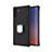 Silicone Matte Finish and Plastic Back Cover Case with Magnetic Finger Ring Stand T01 for Samsung Galaxy Note 10