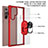 Silicone Matte Finish and Plastic Back Cover Case with Magnetic Finger Ring Stand T01 for Samsung Galaxy S21 Ultra 5G