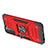 Silicone Matte Finish and Plastic Back Cover Case with Magnetic Finger Ring Stand T05 for Samsung Galaxy S22 Plus 5G Red