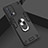 Silicone Matte Finish and Plastic Back Cover Case with Magnetic Finger Ring Stand Y01B for Realme GT Master 5G