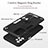Silicone Matte Finish and Plastic Back Cover Case with Magnetic Finger Ring Stand Y01B for Samsung Galaxy A32 5G