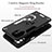 Silicone Matte Finish and Plastic Back Cover Case with Magnetic Finger Ring Stand Y01B for Samsung Galaxy M12