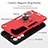 Silicone Matte Finish and Plastic Back Cover Case with Magnetic Finger Ring Stand Y01B for Samsung Galaxy S24 5G