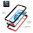 Silicone Matte Finish and Plastic Back Cover Case with Magnetic Finger Ring Stand YB1 for Realme C21Y