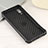 Silicone Matte Finish and Plastic Back Cover Case with Magnetic Finger Ring Stand ZJ1 for Samsung Galaxy A02