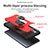 Silicone Matte Finish and Plastic Back Cover Case with Magnetic Finger Ring Stand ZJ1 for Samsung Galaxy A03s