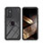 Silicone Matte Finish and Plastic Back Cover Case with Magnetic Finger Ring Stand ZJ1 for Samsung Galaxy A15 5G