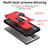 Silicone Matte Finish and Plastic Back Cover Case with Magnetic Finger Ring Stand ZJ2 for Samsung Galaxy Note 20 Ultra 5G