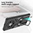 Silicone Matte Finish and Plastic Back Cover Case with Magnetic Finger Ring Stand ZL1 for Huawei Mate 40 Pro+ Plus