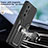 Silicone Matte Finish and Plastic Back Cover Case with Magnetic Finger Ring Stand ZL1 for Huawei P40 Pro