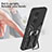 Silicone Matte Finish and Plastic Back Cover Case with Magnetic Finger Ring Stand ZL1 for Huawei P50