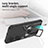 Silicone Matte Finish and Plastic Back Cover Case with Magnetic Finger Ring Stand ZL1 for Huawei P50