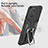 Silicone Matte Finish and Plastic Back Cover Case with Magnetic Finger Ring Stand ZL1 for Samsung Galaxy A02s