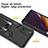 Silicone Matte Finish and Plastic Back Cover Case with Magnetic Finger Ring Stand ZL1 for Samsung Galaxy Note 20 5G