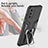 Silicone Matte Finish and Plastic Back Cover Case with Magnetic Finger Ring Stand ZL1 for Samsung Galaxy S20