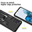 Silicone Matte Finish and Plastic Back Cover Case with Magnetic Finger Ring Stand ZL1 for Samsung Galaxy S20 Plus