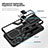 Silicone Matte Finish and Plastic Back Cover Case with Magnetic Finger Ring Stand ZL1 for Samsung Galaxy S20 Plus