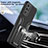 Silicone Matte Finish and Plastic Back Cover Case with Magnetic Finger Ring Stand ZL1 for Samsung Galaxy S20 Plus