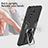 Silicone Matte Finish and Plastic Back Cover Case with Magnetic Finger Ring Stand ZL1 for Xiaomi Mi 11i 5G