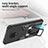 Silicone Matte Finish and Plastic Back Cover Case with Magnetic Finger Ring Stand ZL1 for Xiaomi Poco M2 Pro