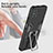 Silicone Matte Finish and Plastic Back Cover Case with Magnetic Finger Ring Stand ZL1 for Xiaomi Poco M3