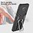 Silicone Matte Finish and Plastic Back Cover Case with Magnetic Finger Ring Stand ZL1 for Xiaomi Poco X3