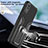 Silicone Matte Finish and Plastic Back Cover Case with Magnetic Finger Ring Stand ZL1 for Xiaomi Redmi 9A