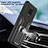 Silicone Matte Finish and Plastic Back Cover Case with Magnetic Finger Ring Stand ZL1 for Xiaomi Redmi Note 9S