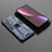 Silicone Matte Finish and Plastic Back Cover Case with Magnetic Stand A01 for Xiaomi Mi 12 5G