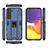 Silicone Matte Finish and Plastic Back Cover Case with Magnetic Stand A02 for Samsung Galaxy S22 5G