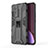Silicone Matte Finish and Plastic Back Cover Case with Magnetic Stand A02 for Xiaomi Mi 12S Pro 5G