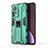 Silicone Matte Finish and Plastic Back Cover Case with Magnetic Stand A02 for Xiaomi Mi 12S Pro 5G