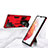 Silicone Matte Finish and Plastic Back Cover Case with Magnetic Stand A04 for Samsung Galaxy S22 Ultra 5G