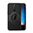 Silicone Matte Finish and Plastic Back Cover Case with Magnetic Stand for Huawei G10 Black