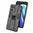 Silicone Matte Finish and Plastic Back Cover Case with Magnetic Stand for OnePlus Nord CE 2 5G