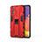 Silicone Matte Finish and Plastic Back Cover Case with Magnetic Stand for Samsung Galaxy A05s