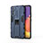 Silicone Matte Finish and Plastic Back Cover Case with Magnetic Stand for Samsung Galaxy M34 5G