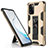 Silicone Matte Finish and Plastic Back Cover Case with Magnetic Stand for Samsung Galaxy Note 20 Plus 5G