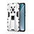 Silicone Matte Finish and Plastic Back Cover Case with Magnetic Stand KC1 for Huawei Honor Magic3 5G