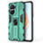 Silicone Matte Finish and Plastic Back Cover Case with Magnetic Stand KC1 for Huawei Honor X40i 5G