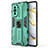 Silicone Matte Finish and Plastic Back Cover Case with Magnetic Stand KC1 for Huawei Nova 10